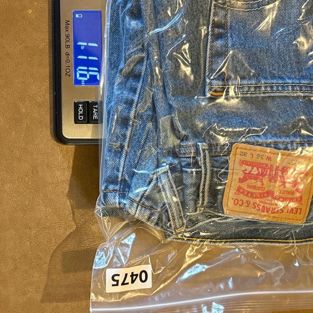 Levi's 505 Mens W36 L32‎ Straight Fit Jeans Blue Denim Casual Pants